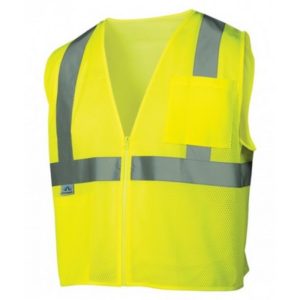 Self Extinguishing Yellow High Visibility Vest,  XLarge