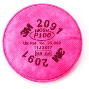 2091 3M P100 Respirator Filters, 2 PK