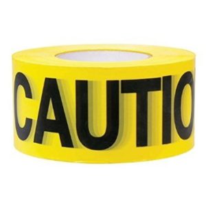 Barricade Tape Caution 3"x1000 Roll 3 Mil, Yellow